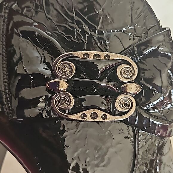 Vangelo Women's Pointy Toe Zip-Up Ankle Boots Black 7 - Picture 5 of 16